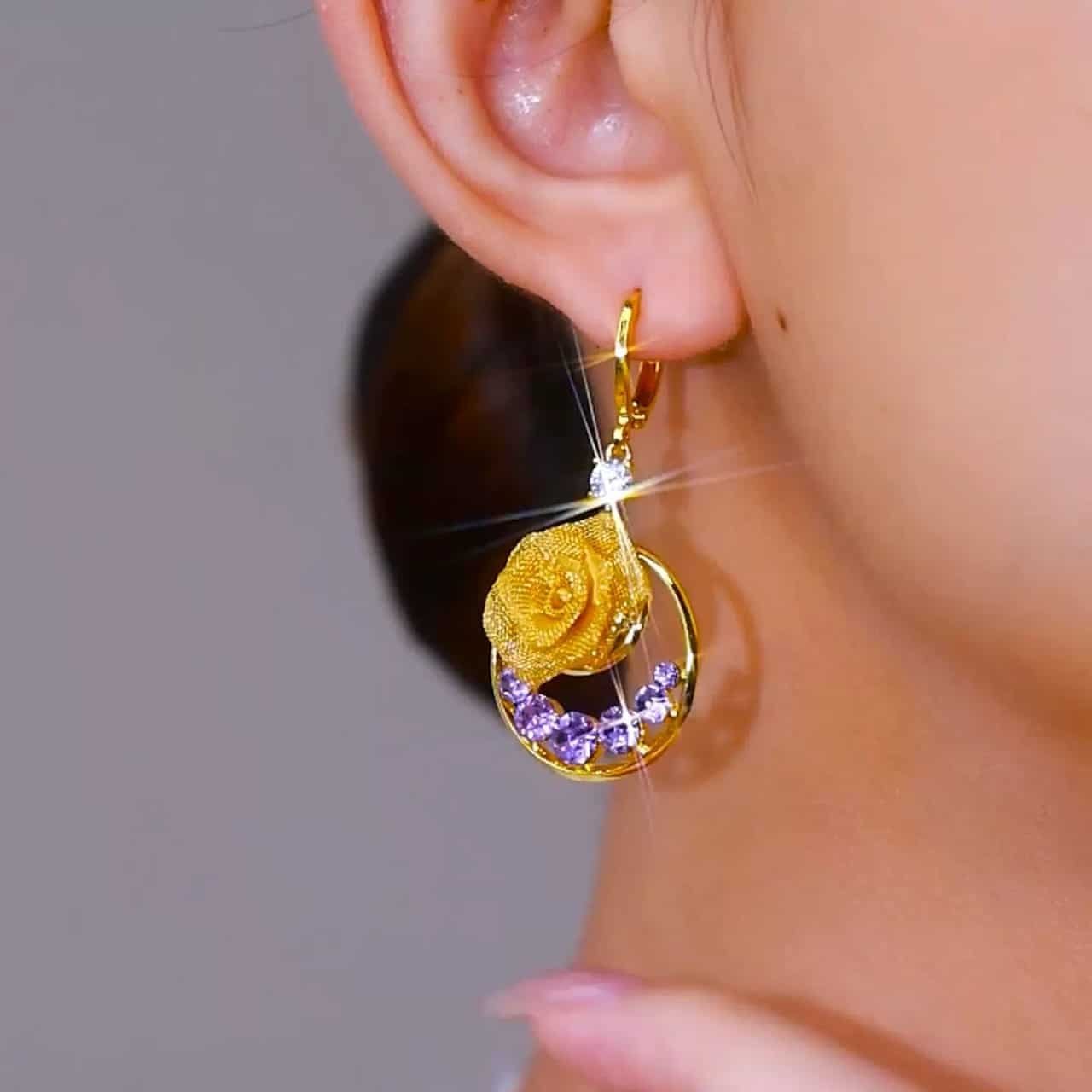 Aura circle Ear ring — Uniqal Fashion (4)