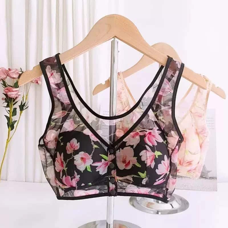 Front Button Net Bra — Uniqal Fashion